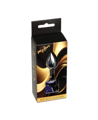 MyLove Toys - Jewellery Silver PLUG ROSE- Purple