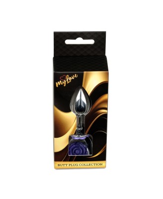 MyLove Toys - Jewellery Silver PLUG ROSE- Purple