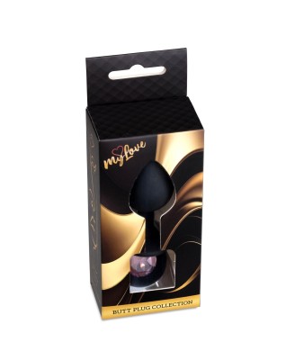 MyLove Toys - Jewellery Black Silicone PLUG Medium