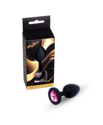 MyLove Toys - Jewellery Black Silicone PLUG Medium