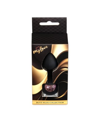MyLove Toys - Jewellery Black Silicone PLUG Medium