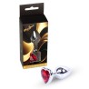 MyLove Toys - Jewellery Silver  Heart PLUG- Red