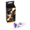 MyLove Toys - Jewellery Silver  Heart PLUG- Purple