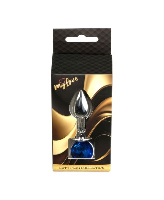 MyLove Toys - Jewellery Silver PLUG- Dark Blue