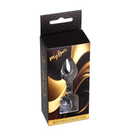 MyLove Toys - Jewellery Silver PLUG- Clear