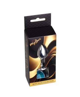 MyLove Toys - Jewellery Silver PLUG- Light Blue