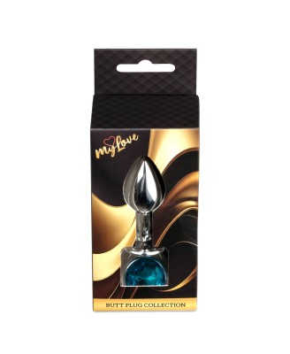 MyLove Toys - Jewellery Silver PLUG- Light Blue
