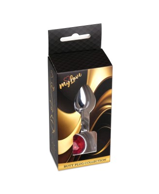 MyLove Toys - Jewellery Silver PLUG- Red