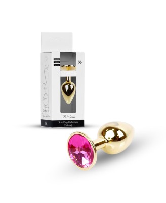 Plug-Jewellery Gold PLUG- Pink
