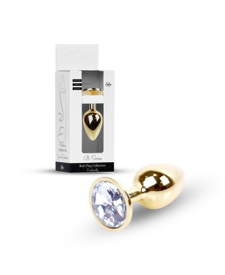Plug-Jewellery Gold PLUG- Clear