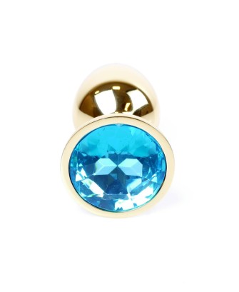 Plug-Jewellery Gold PLUG- Light Blue