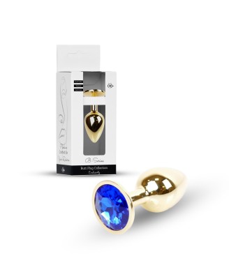 Plug-Jewellery Gold PLUG- Dark Blue