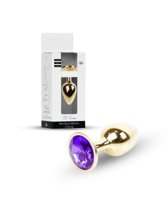 Plug-Jewellery Gold PLUG- Purple