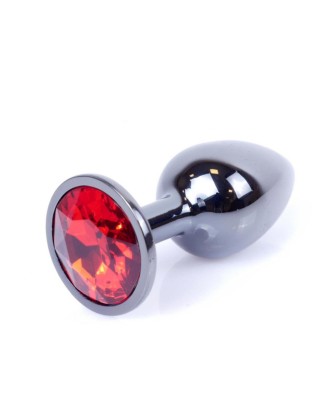 Plug-Jewellery Dark Silver PLUG- Red