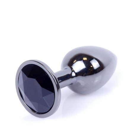 Plug-Jewellery Dark Silver PLUG- Black