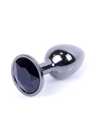 Plug-Jewellery Dark Silver PLUG- Black