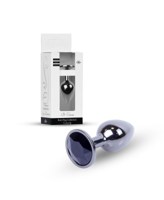 Plug-Jewellery Dark Silver PLUG- Black