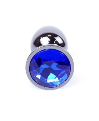 Plug-Jewellery Dark Silver PLUG- Dark Blue