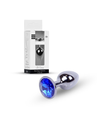 Plug-Jewellery Dark Silver PLUG- Dark Blue