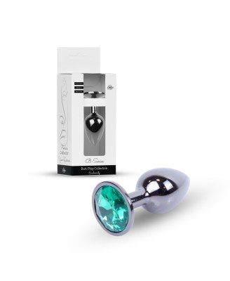 Plug-Jewellery Dark Silver PLUG- Green
