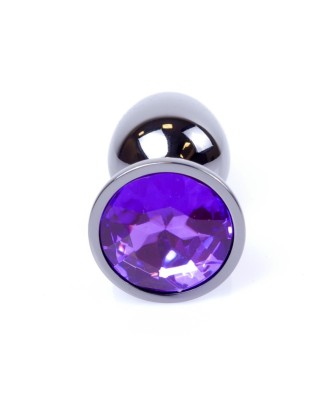 Plug-Jewellery Dark Silver PLUG- Purple