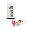 Plug-Jewellery Gold  Heart PLUG- Pink