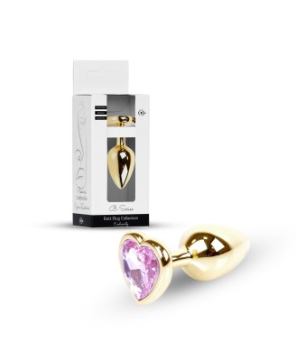 Plug-Jewellery Gold  Heart PLUG- Rose