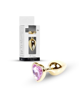 Plug-Jewellery Gold  Heart PLUG- Rose