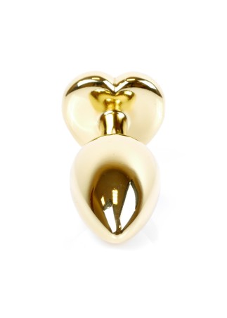 Plug-Jewellery Gold  Heart PLUG- Purple