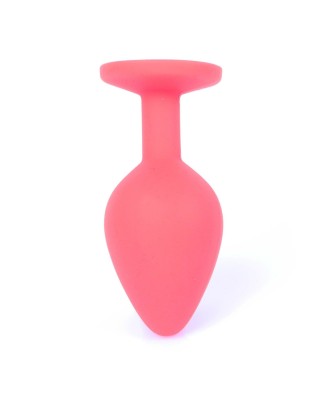Plug-Jewellery Red Silicon PLUG Medium- Blue Diamond