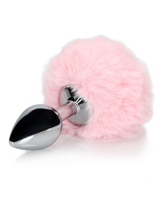 Bunny Tail with Metal Butt Plug