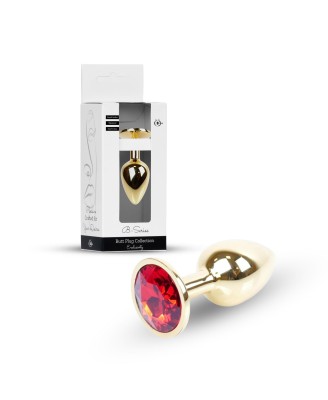 Plug-Jewellery Gold PLUG- Red