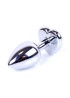 Plug-Jewellery Silver  Heart PLUG- Purple