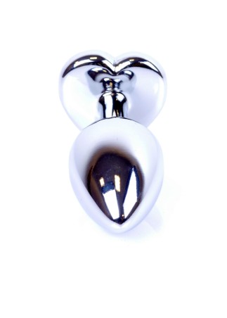 Plug-Jewellery Silver  Heart PLUG- Purple