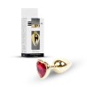 Plug-Jewellery Gold  Heart PLUG- Red