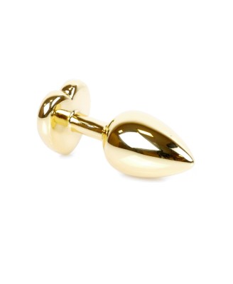 Plug-Jewellery Gold  Heart PLUG- Red