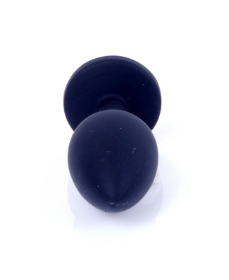 Plug-Jewellery Black Silicon PLUG Small- Pink Diamond