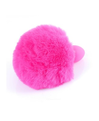 Plug-Jewellery Silicon PLUG - Bunny Tail - Pink