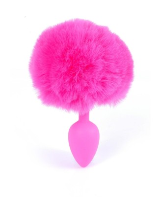 Plug-Jewellery Silicon PLUG - Bunny Tail - Pink