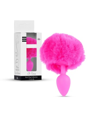 Plug-Jewellery Silicon PLUG - Bunny Tail - Pink