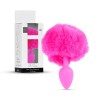 Plug-Jewellery Silicon PLUG - Bunny Tail - Pink
