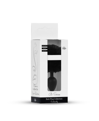 Plug-Jewellery Silicon PLUG - Bunny Tail - Black