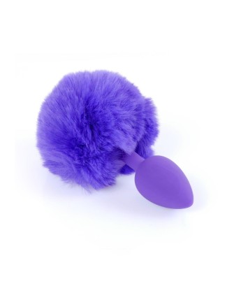 Plug-Jewellery Silicon PLUG - Bunny Tail - Purple
