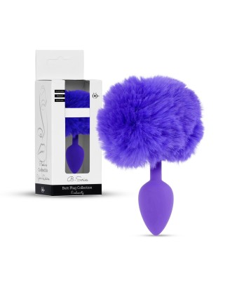 Plug-Jewellery Silicon PLUG - Bunny Tail - Purple