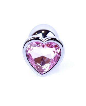 Plug-Jewellery Silver  Heart PLUG- Rose