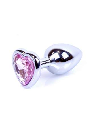 Plug-Jewellery Silver  Heart PLUG- Rose