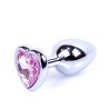 Plug-Jewellery Silver  Heart PLUG- Rose