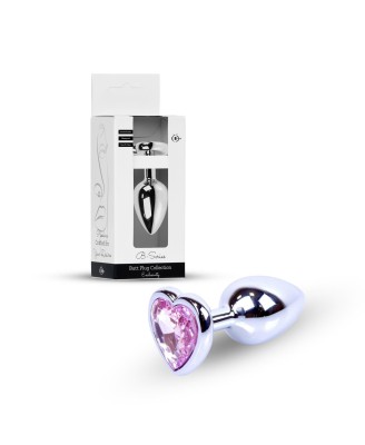 Plug-Jewellery Silver  Heart PLUG- Rose