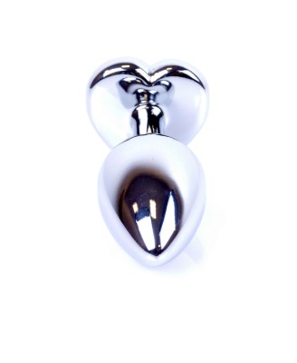 Plug-Jewellery Silver  Heart PLUG- Red