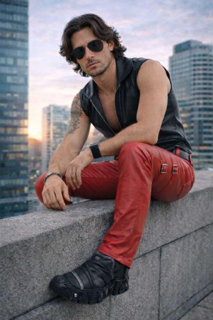 RMTommaso002 - red trousers - S